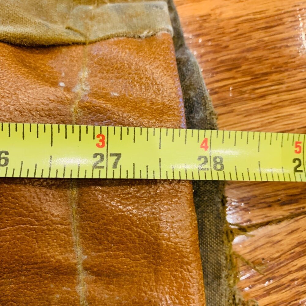VTG 50s Bullseye Bill Hunting Pants Water Repellent Leather 36x 30 - Picture 15 of 16